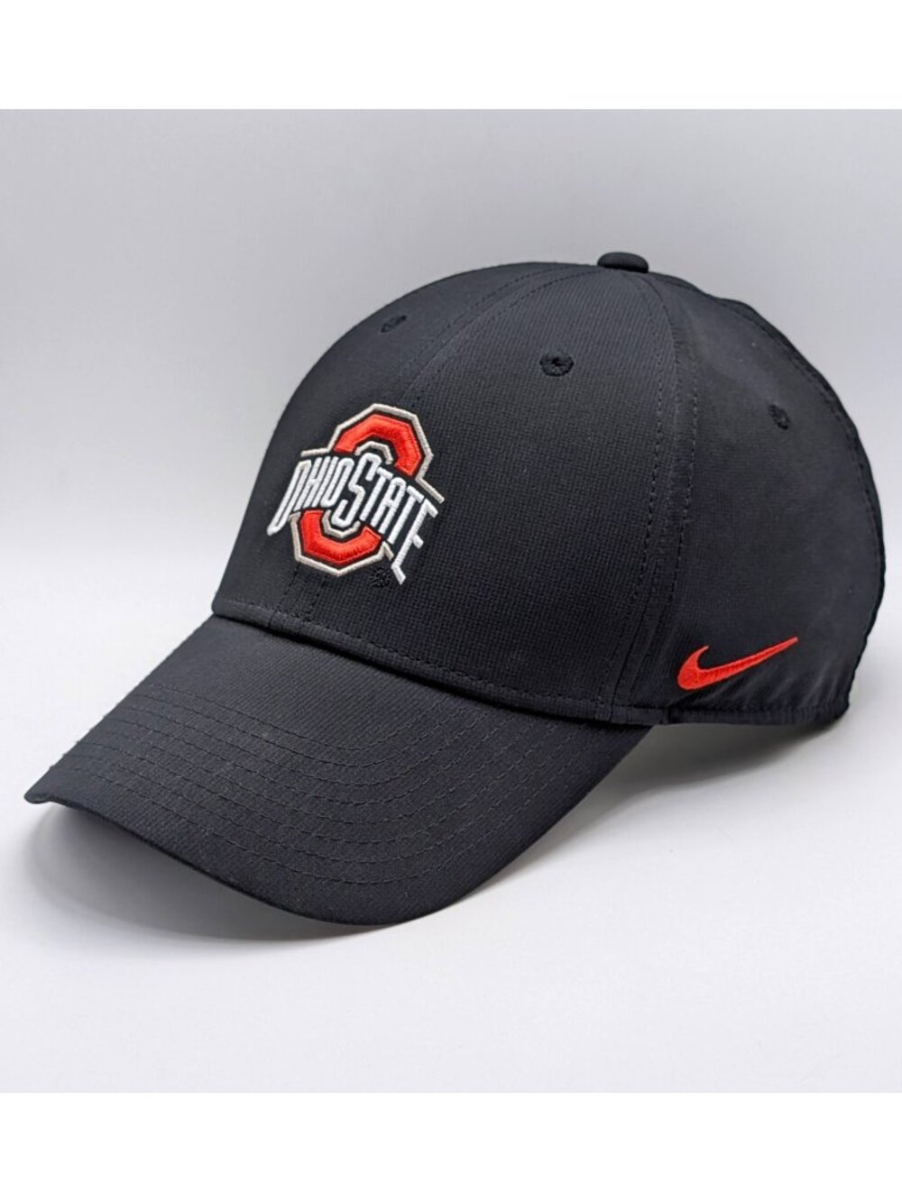 Ohio State Buckeyes OSU Nike Legacy91 Hat Black Red Dri-Fit Hat Legacy 91 Cap